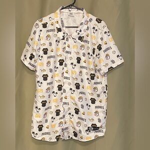 San Diego Padres 619 Aloha Hawaiian Short sleeve Shirt SGA  size L
